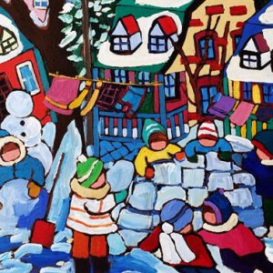 Building the Snow Fort